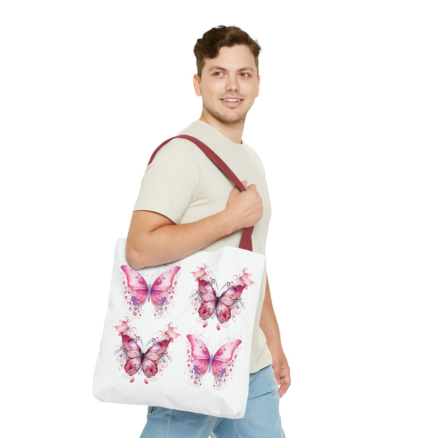 Pink Butterfly - Tote Bag (AOP)