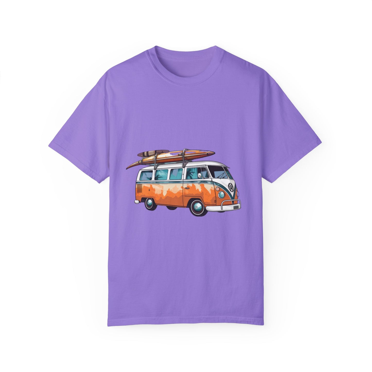 Retro Surf Van: Unisex Garment-Dyed T-shirt