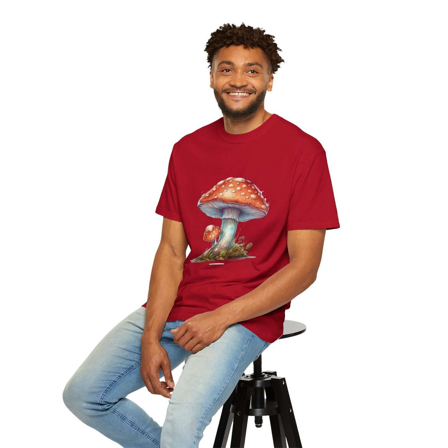 Fantasy Mushroom-27: Unisex Garment-Dyed T-shirt