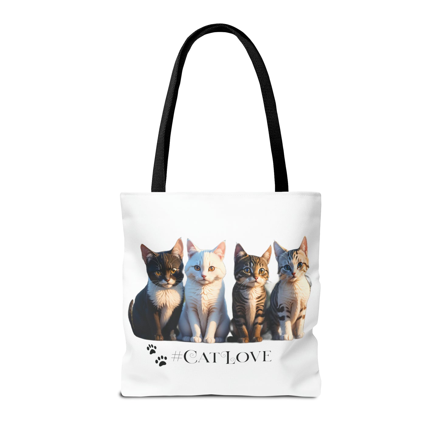 Tote Bag (AOP): #CatLove