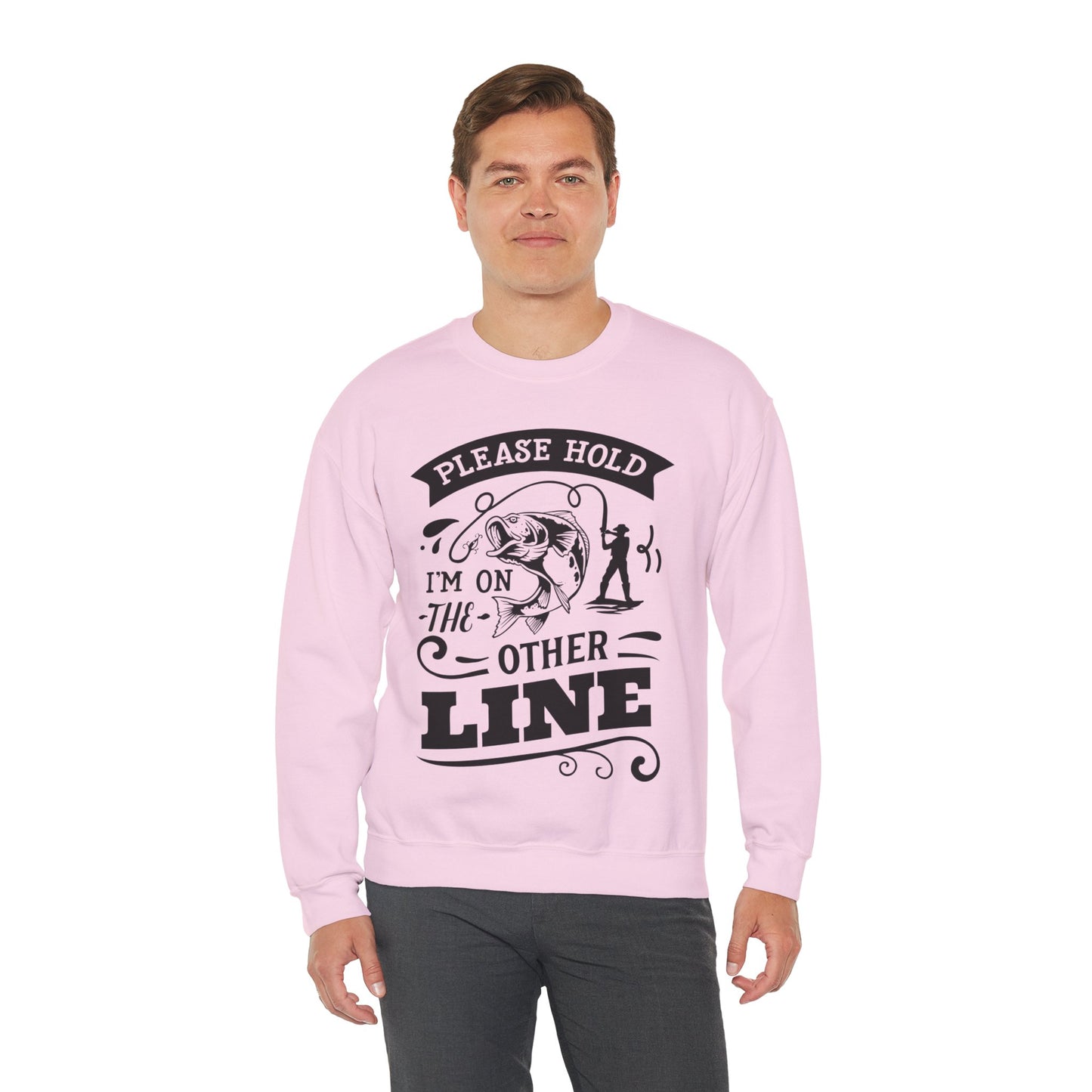 Please hold I'm on another line - Unisex Heavy Blend™ Crewneck Sweatshirt