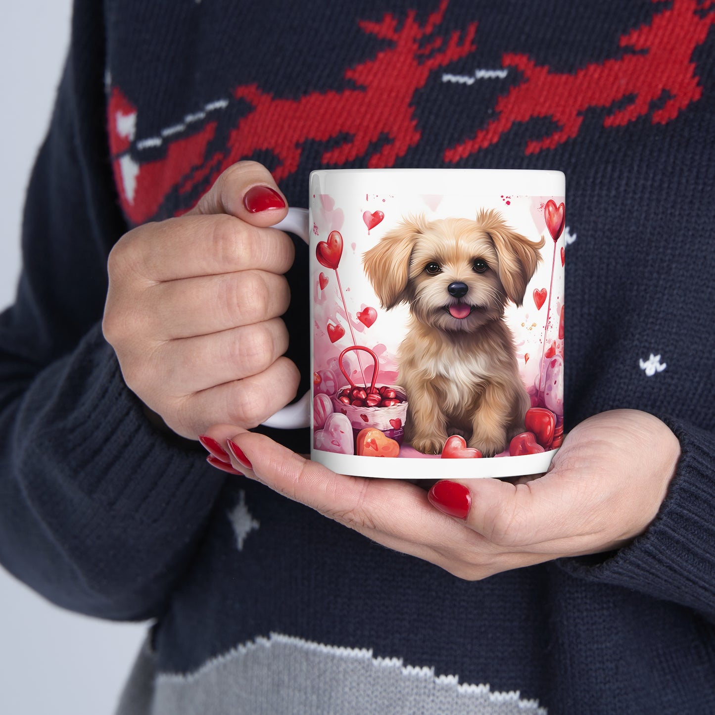 Valentine's Dog: Ceramic Mug 11oz