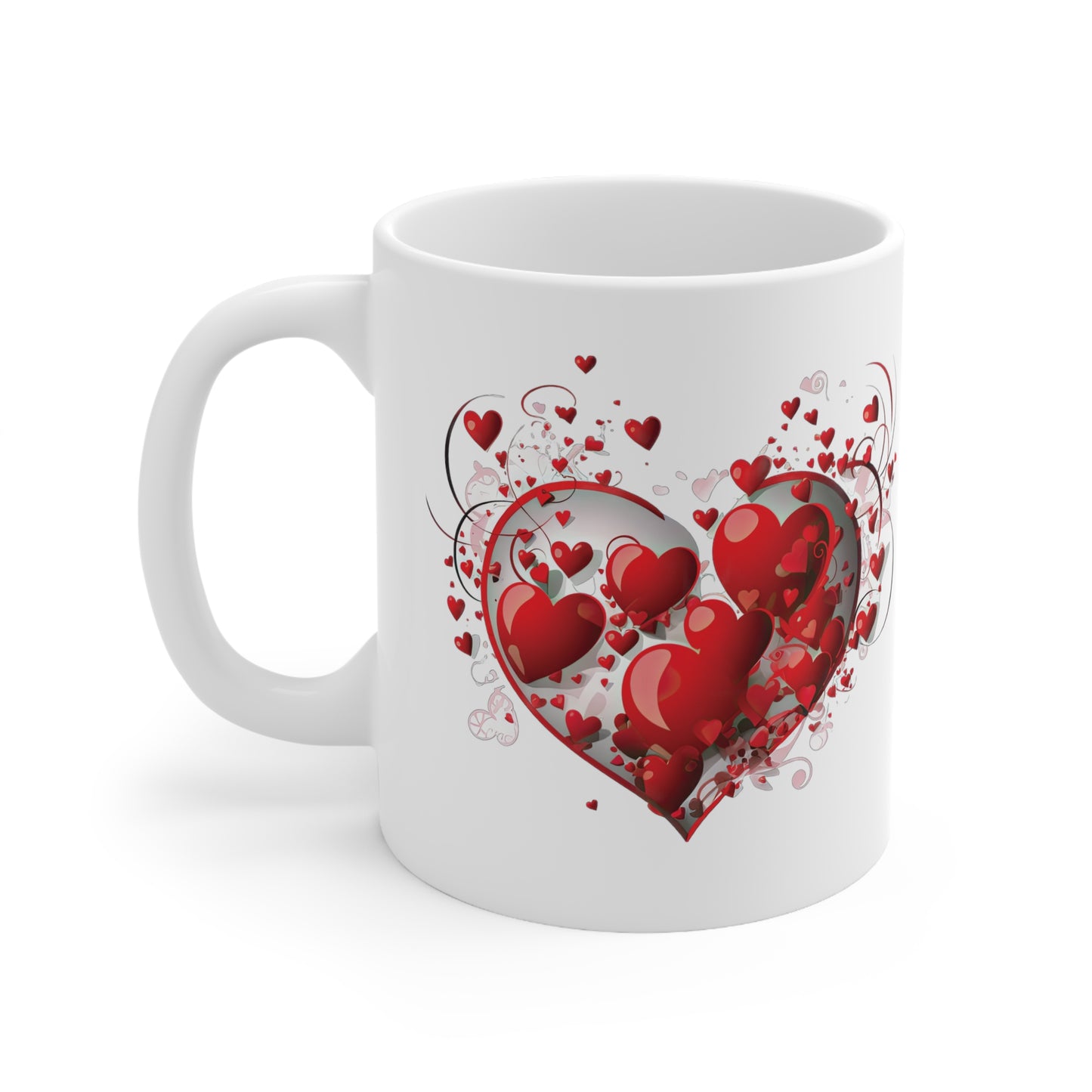 Valentine's Heart in Heart: Ceramic Mug 11oz