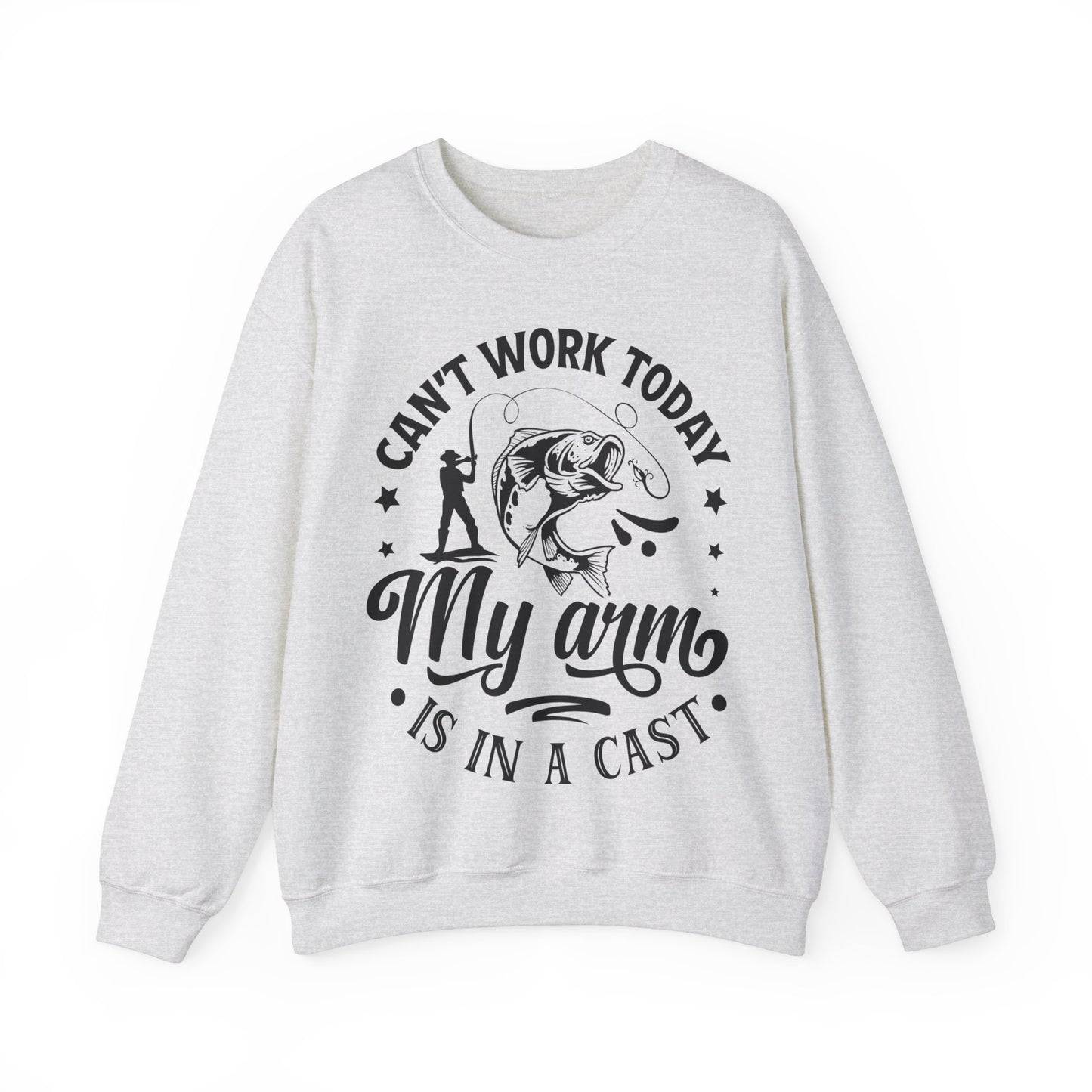 Can't work today, my arm is in a cast - Unisex Heavy Blend™ Crewneck Sweatshirt