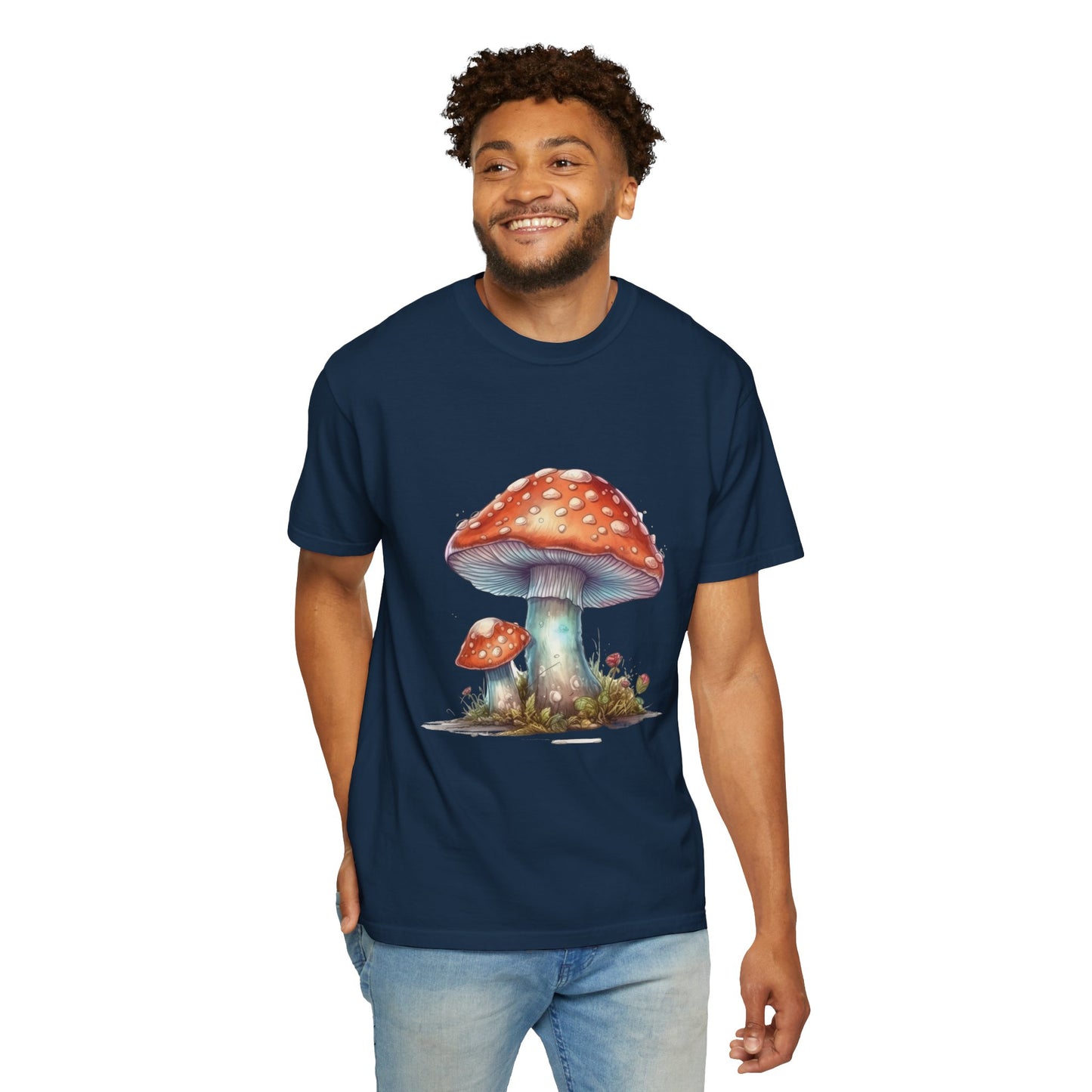 Fantasy Mushroom-27: Unisex Garment-Dyed T-shirt