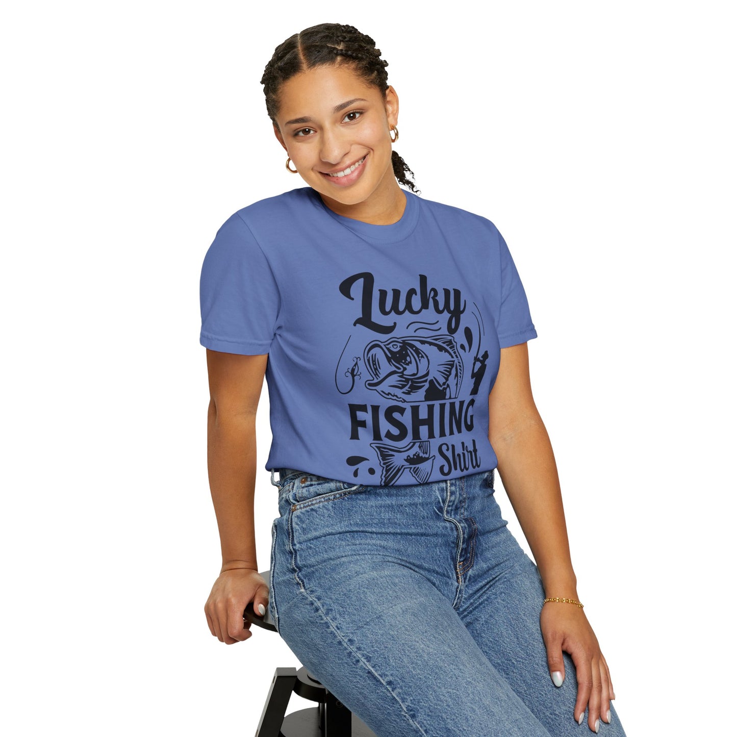 Lucky fishing shirt: Unisex Garment-Dyed T-shirt