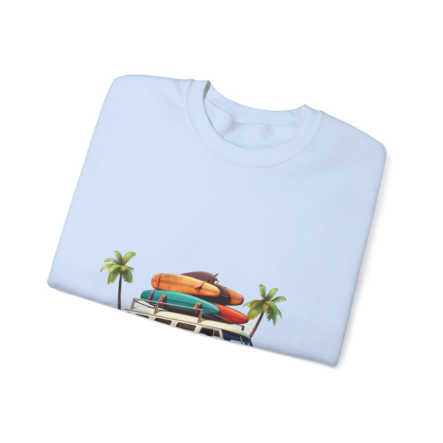 Retro Surf Van - Unisex Heavy Blend™ Crewneck Sweatshirt