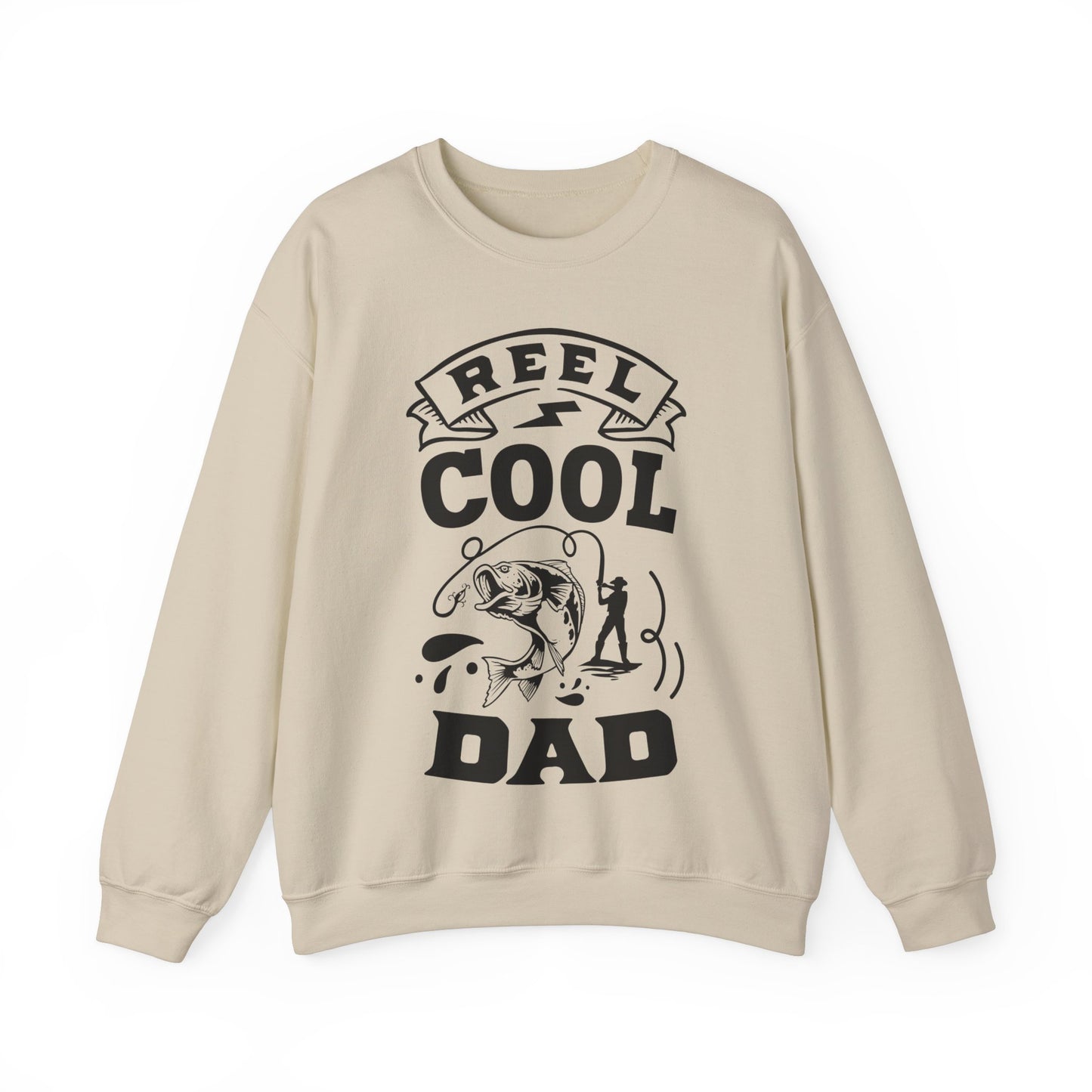 Reel cool dad - Unisex Heavy Blend™ Crewneck Sweatshirt