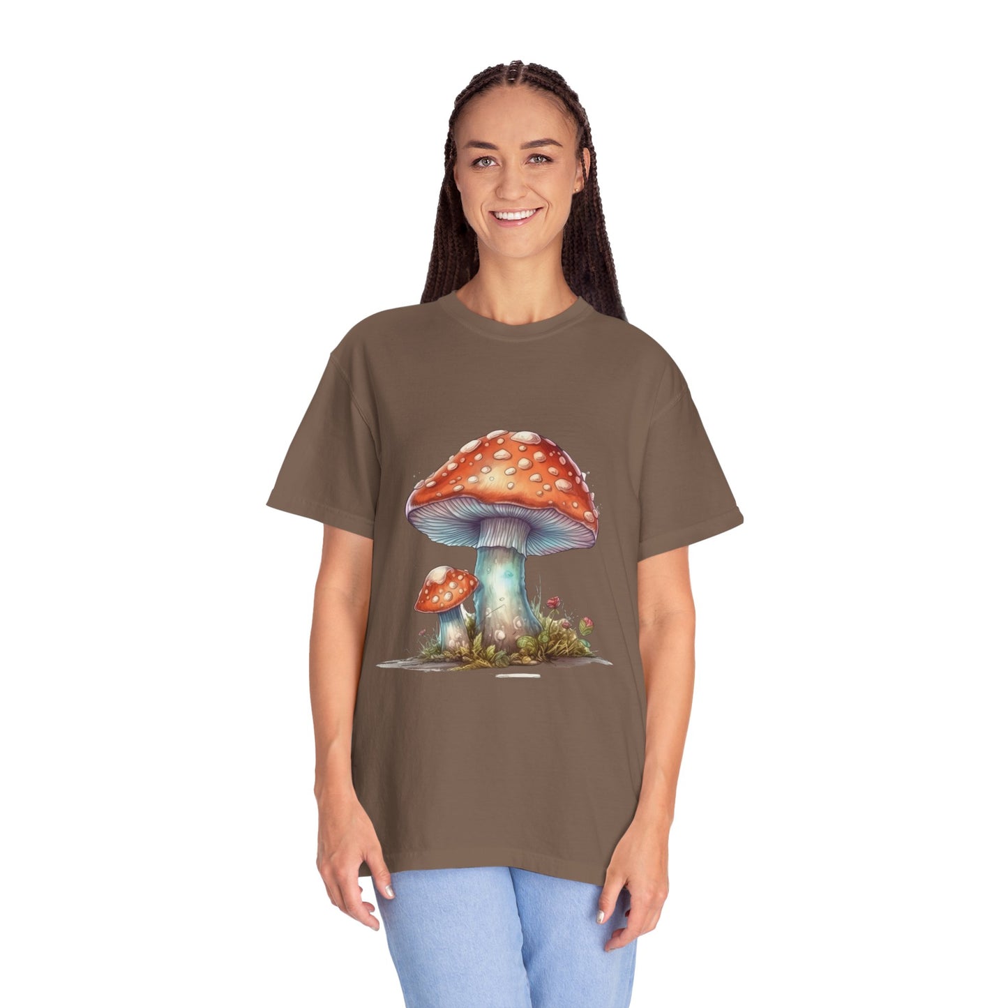 Fantasy Mushroom-27: Unisex Garment-Dyed T-shirt