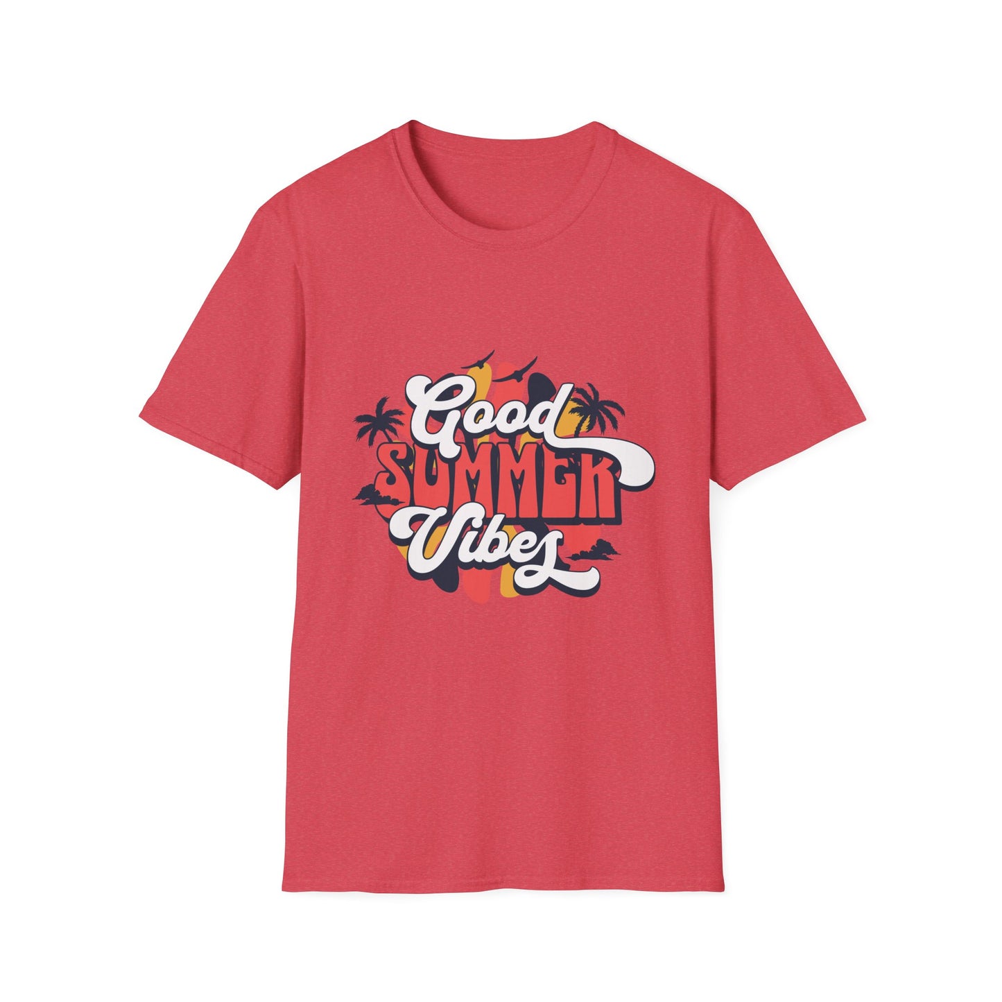 Summer Vibes T-Shirt, Good Summer Vibes Tee, Unisex Graphic Shirt, Beachwear, Vacation Outfit, Casual Wear, Gift Idea