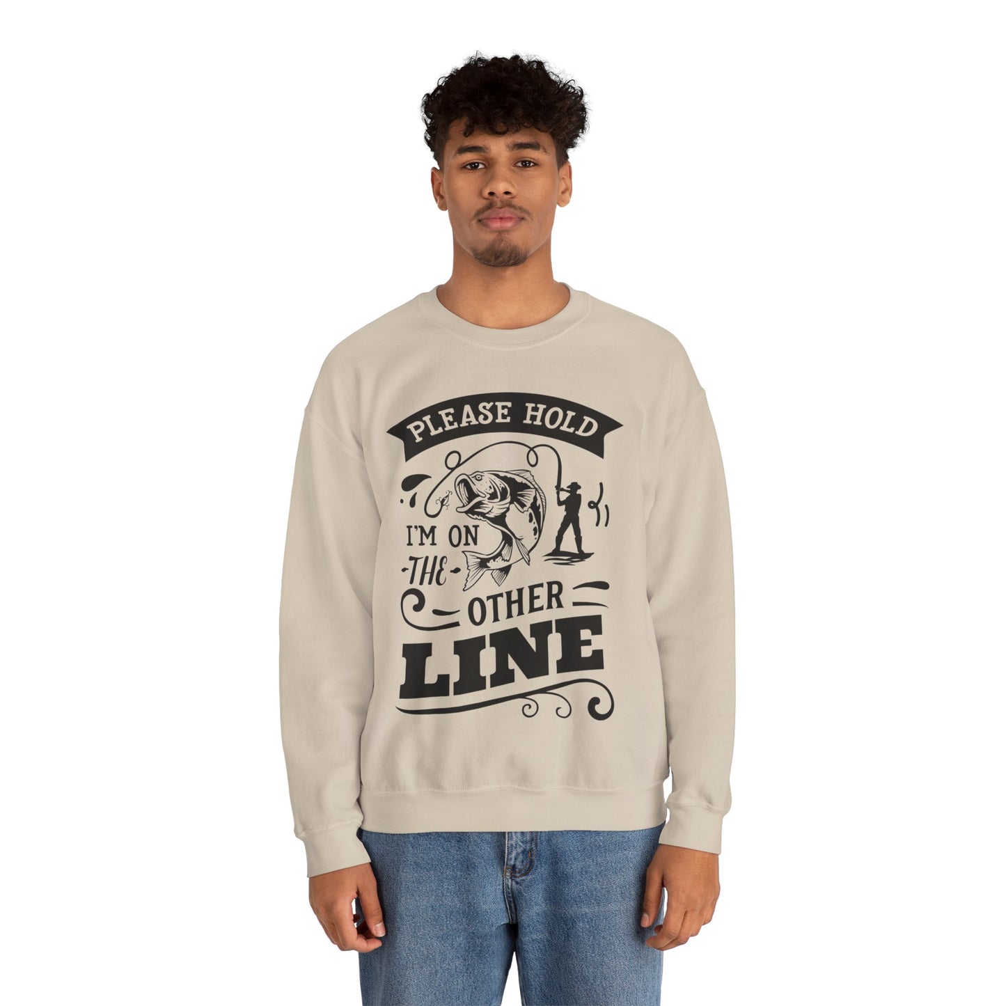 Please hold I'm on another line - Unisex Heavy Blend™ Crewneck Sweatshirt