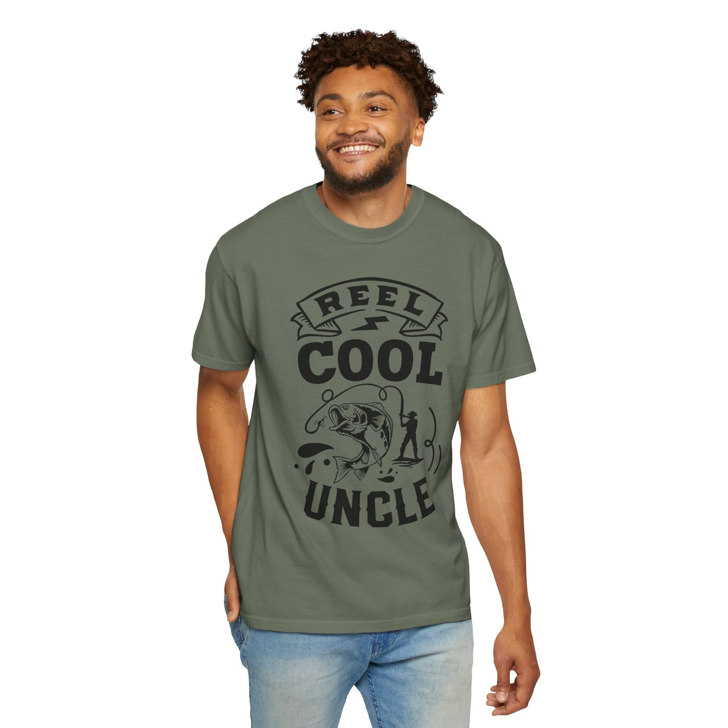 Reel cool uncle: Unisex Garment-Dyed T-shirt