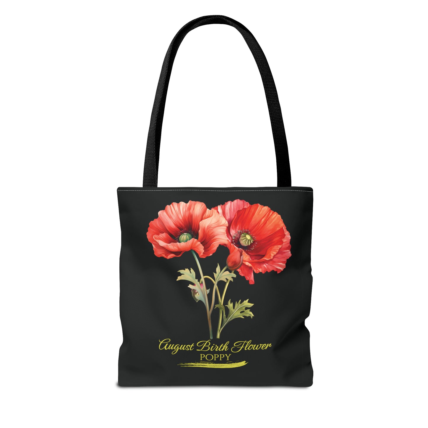 August Birth Flower: Poppy - Tote Bag (AOP)