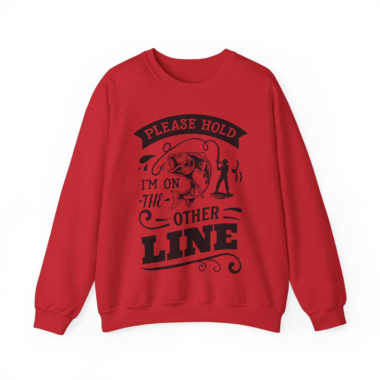 Please hold I'm on another line - Unisex Heavy Blend™ Crewneck Sweatshirt