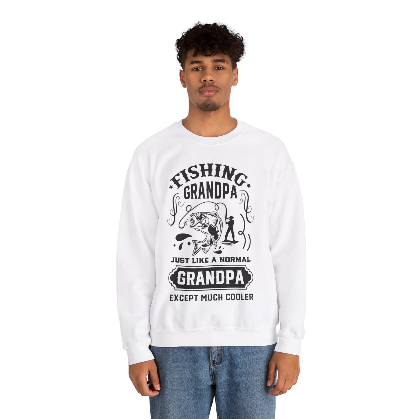 Fishing Grandpa - Unisex Heavy Blend™ Crewneck Sweatshirt