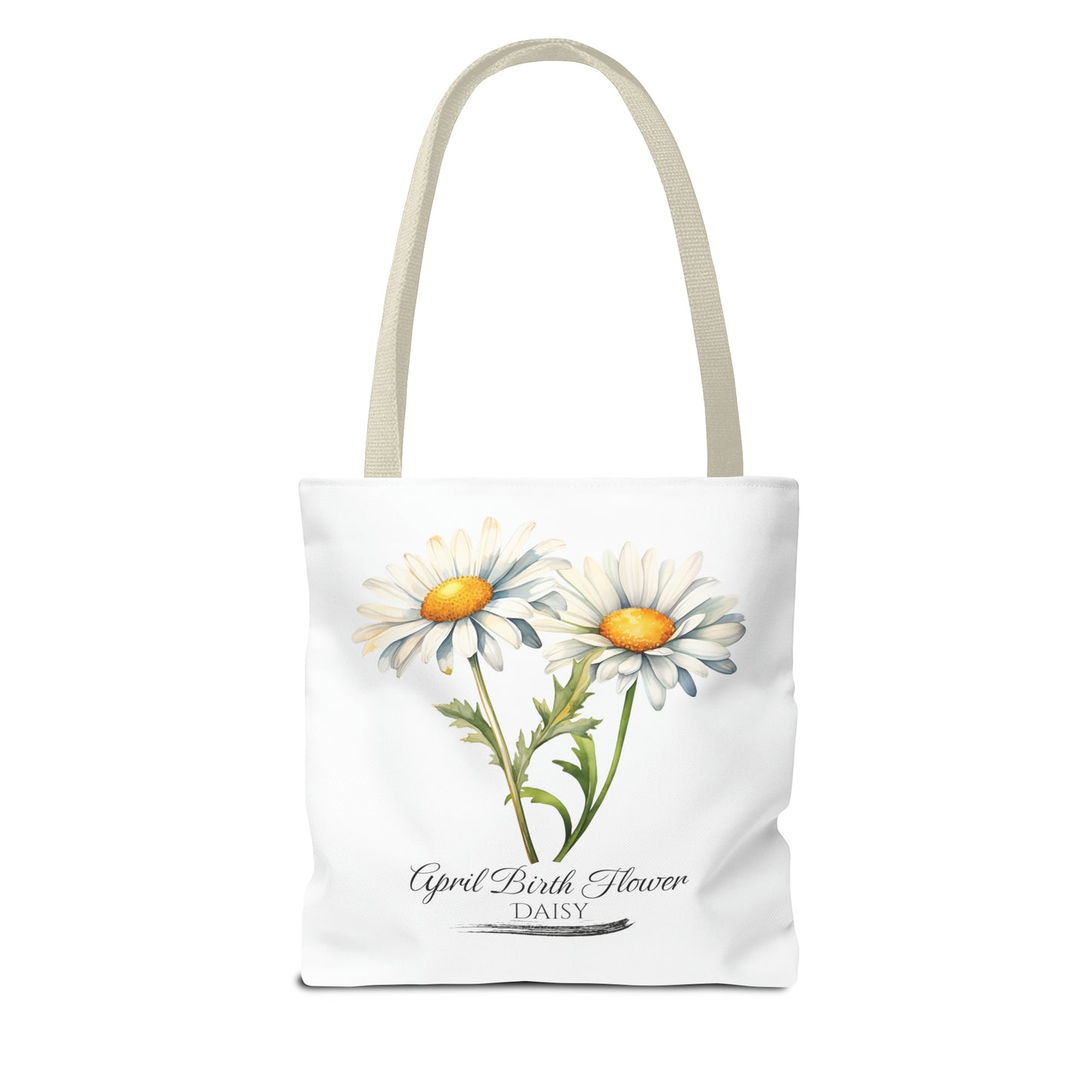 April Birth Flower: Daisy - Tote Bag (AOP)