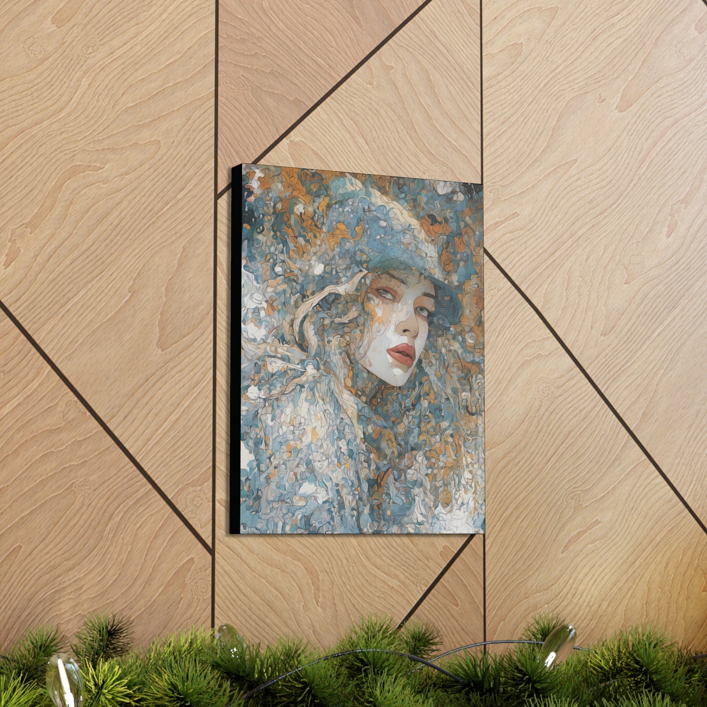 Beautiful Woman Abstract Art: Canvas Gallery Wraps