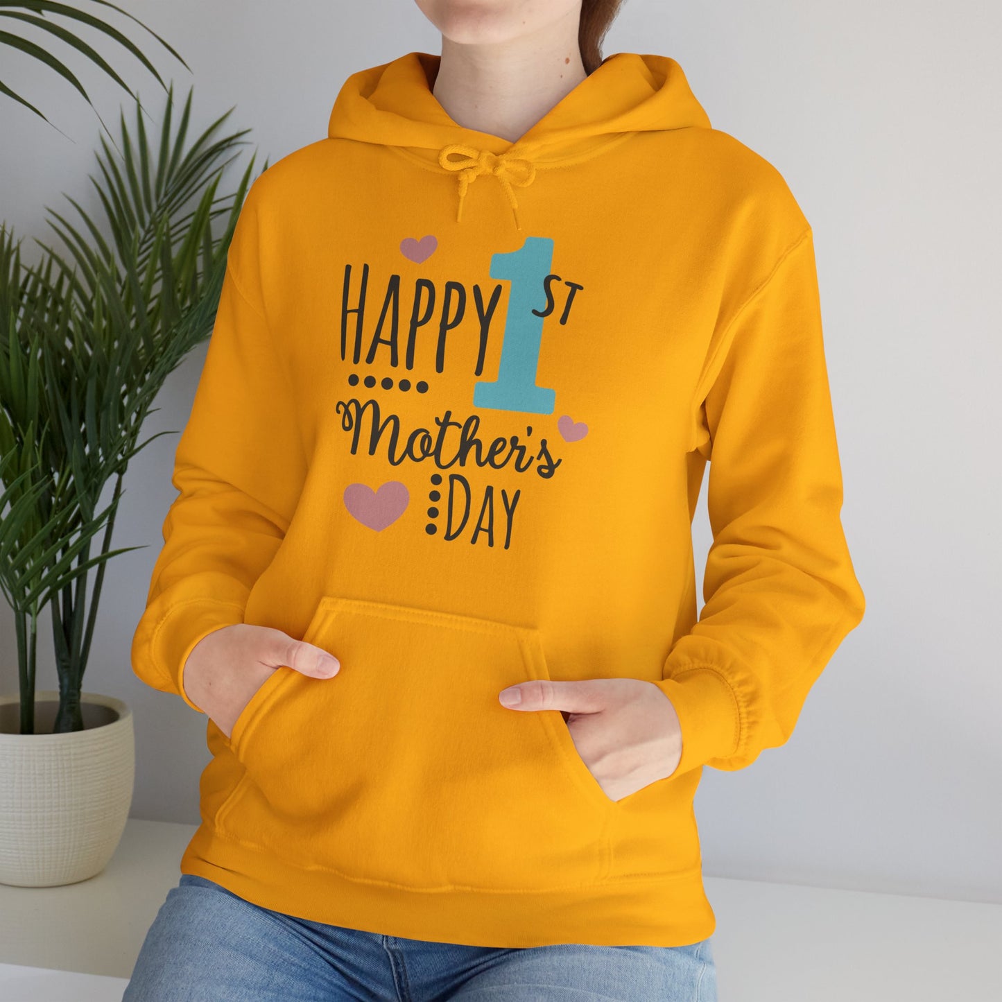 Happy 1st Mother's Day - Unisex Heavy Blend™ Hooded Sweatshirt