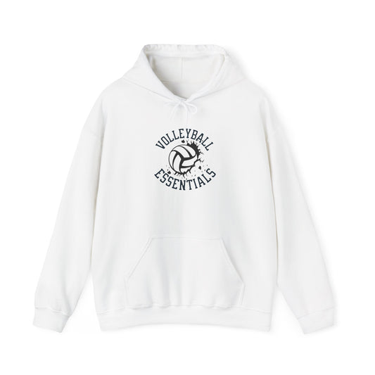 Volleyball Essentials Hoodie, Unisex Heavy Blend Sweatshirt for Players, Sporty Gift, Workout Wear, Casual Comfort