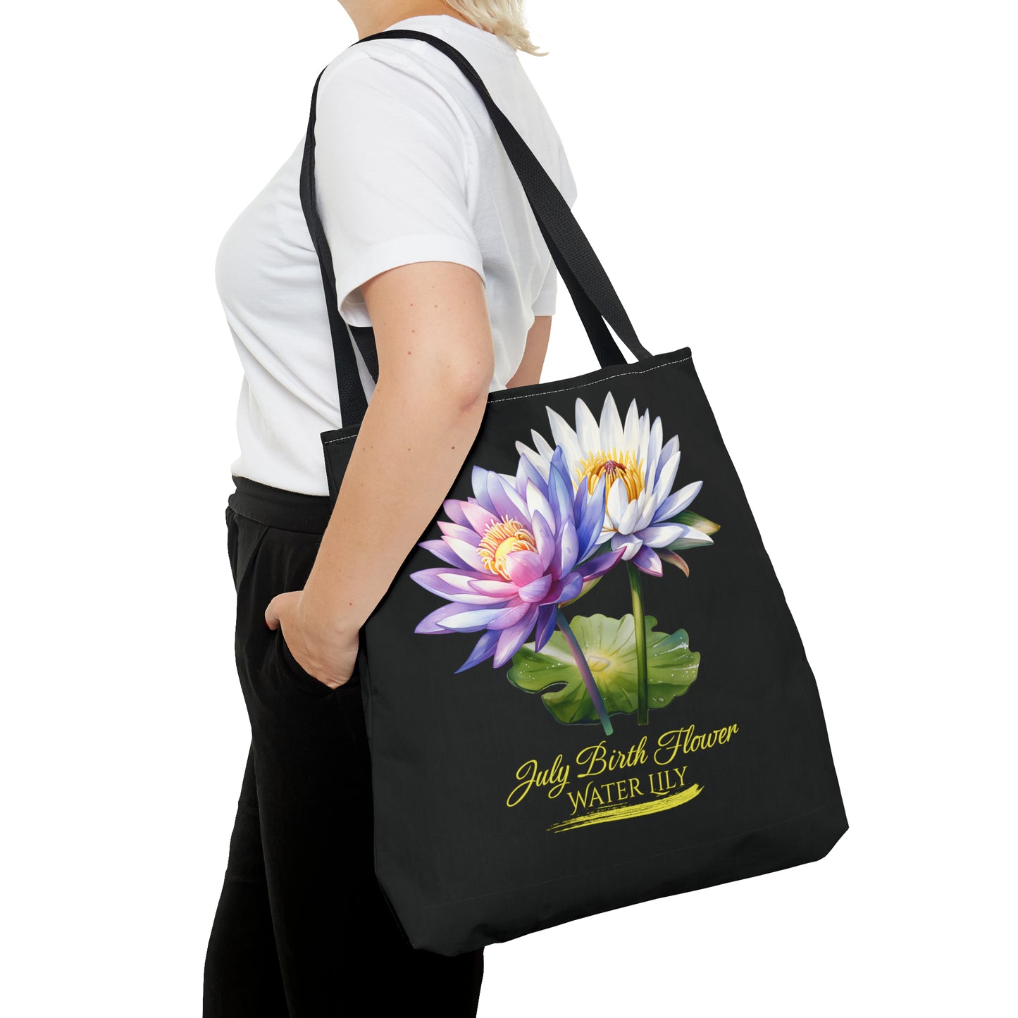 July Birth Flower: Water Lily - Tote Bag (AOP)