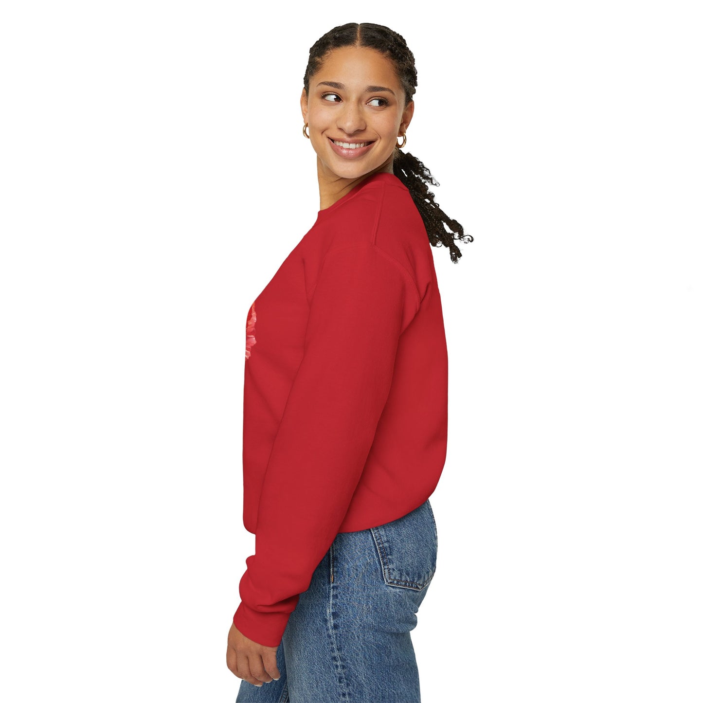 August Birth Flower (Poppy) - Unisex Heavy Blend™ Crewneck Sweatshirt