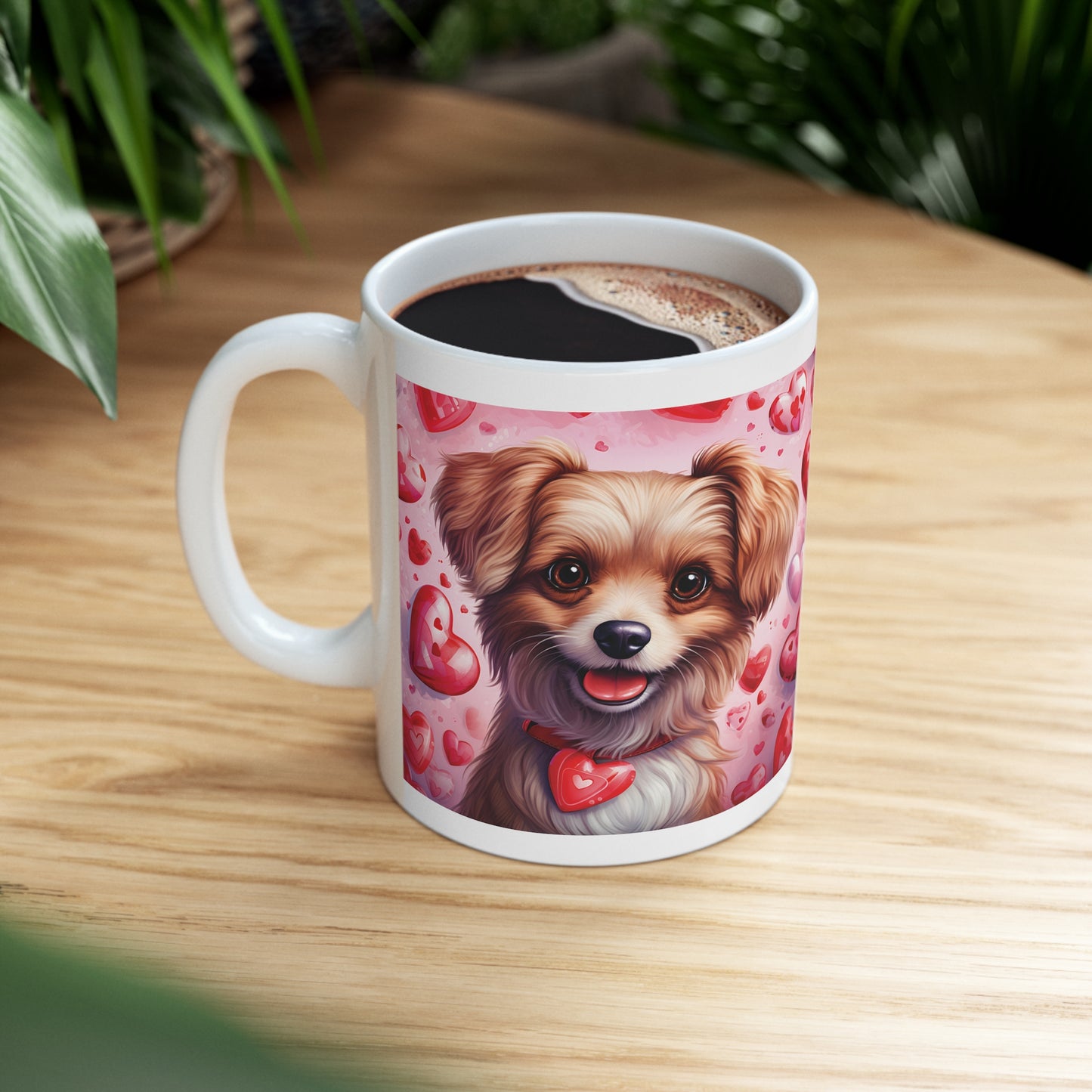 Valentine's Dog: Ceramic Mug 11oz