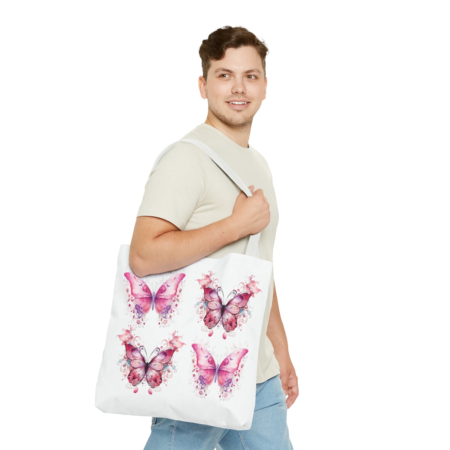 Pink Butterfly - Tote Bag (AOP)