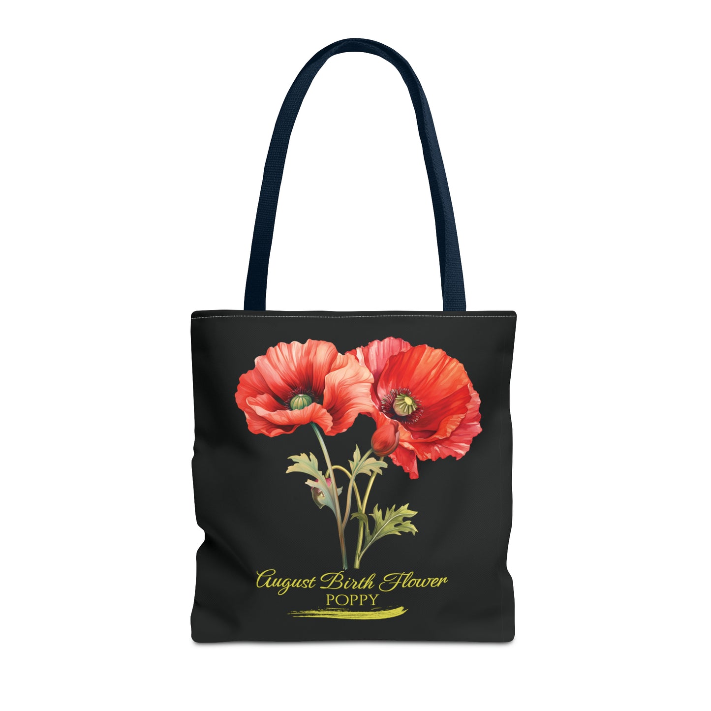 August Birth Flower: Poppy - Tote Bag (AOP)