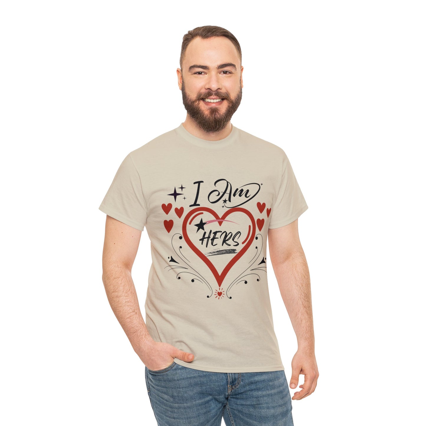 Valentine: I Am Hers1 - Unisex Heavy Cotton Tee