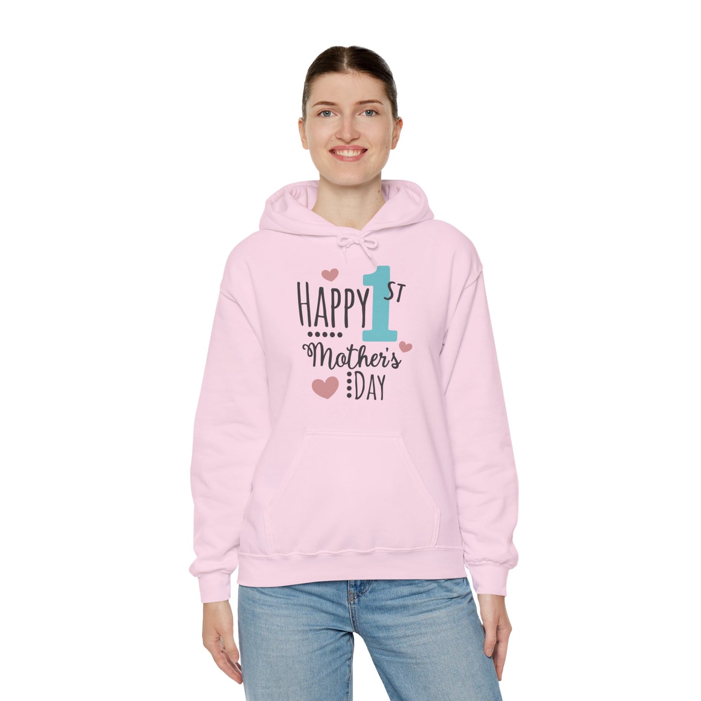 Happy 1st Mother's Day - Unisex Heavy Blend™ Hooded Sweatshirt