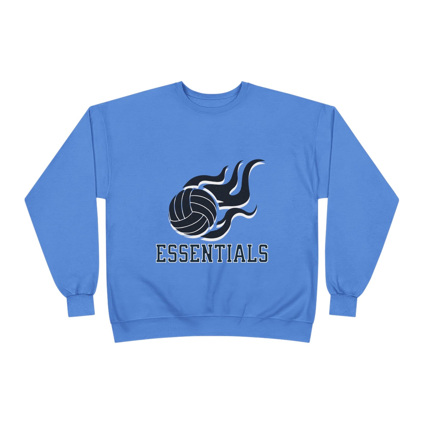 Volleyball Essentials Crewneck Sweatshirt - Unisex Eco-Friendly, Sportswear, Athletic Casual, Team Spirit, Gift for Sports Lovers
