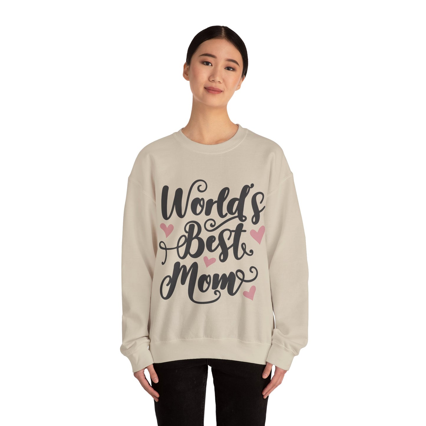 World Best Mom - Unisex Heavy Blend™ Crewneck Sweatshirt
