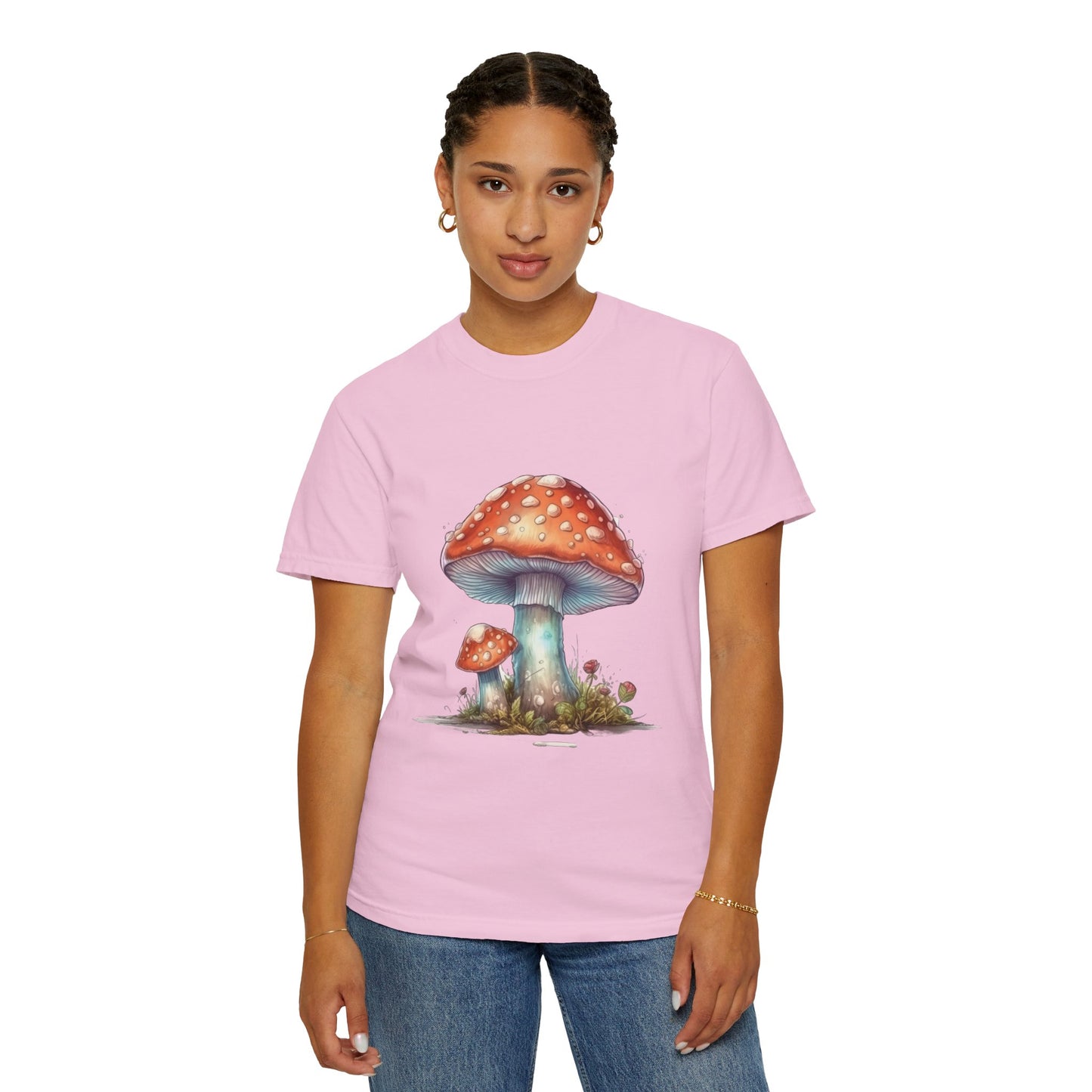 Fantasy Mushroom-27: Unisex Garment-Dyed T-shirt