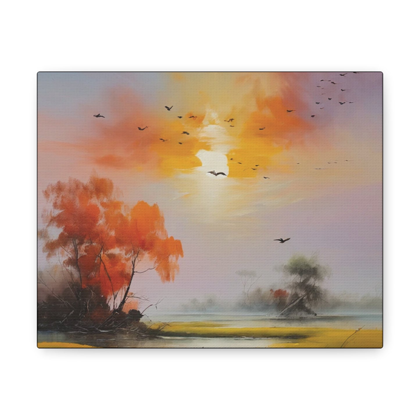 Birds & Evening Sun: Canvas Gallery Wraps