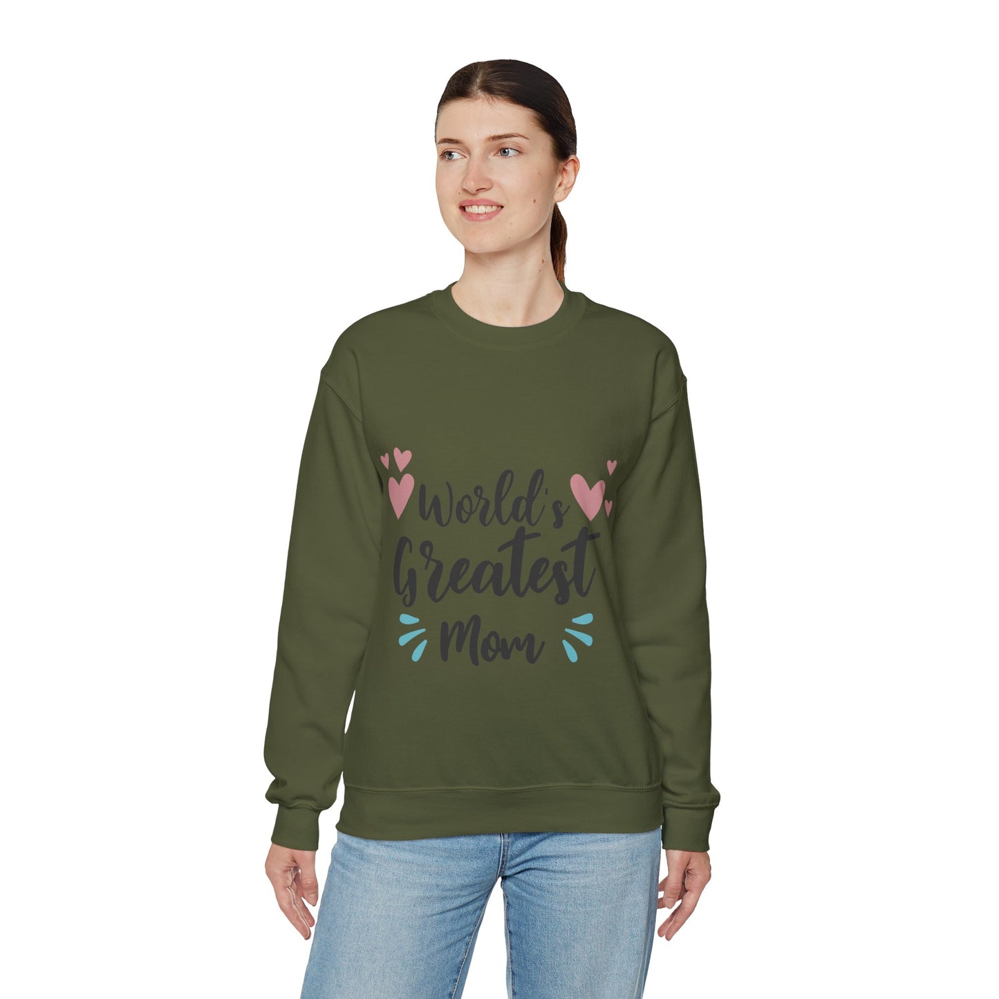 World Greatest Mom - Unisex Heavy Blend™ Crewneck Sweatshirt