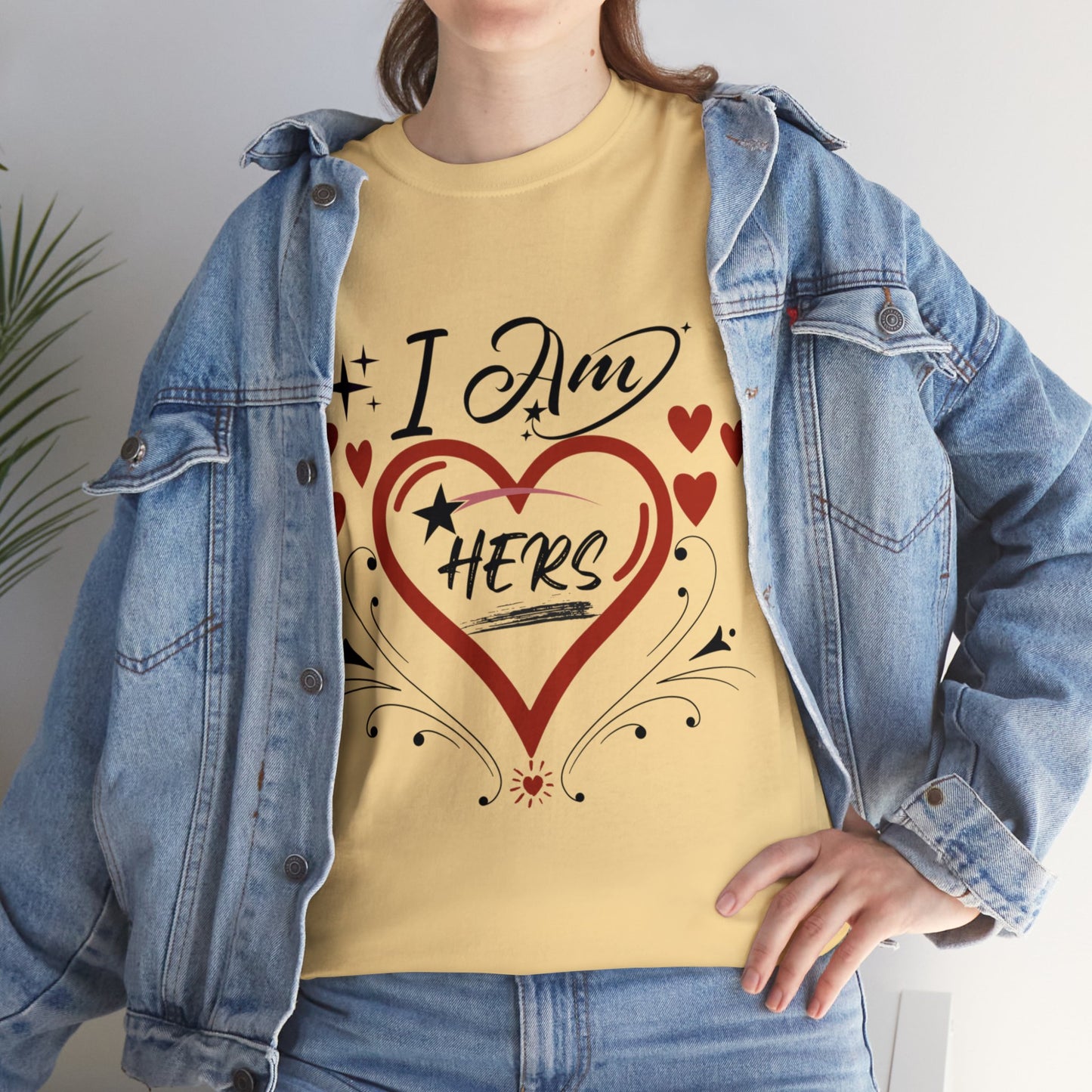 Valentine: I Am Hers1 - Unisex Heavy Cotton Tee