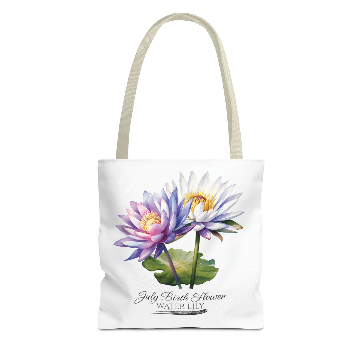 July Birth Flower: Water Lily - Tote Bag (AOP)