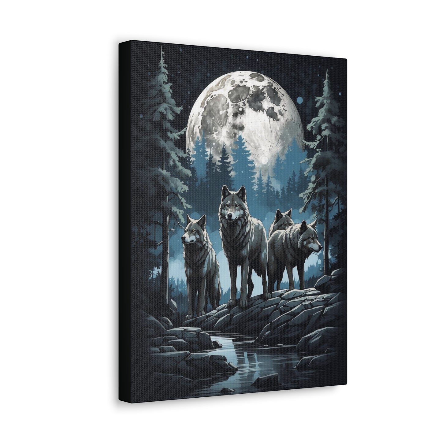 Wolf Pack: Canvas Gallery Wraps