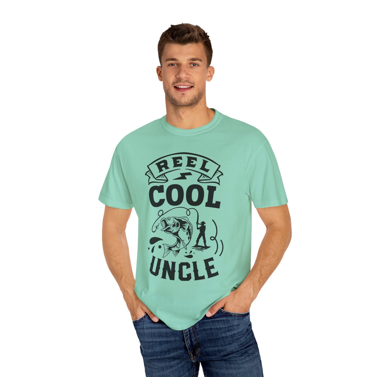 Reel cool uncle: Unisex Garment-Dyed T-shirt