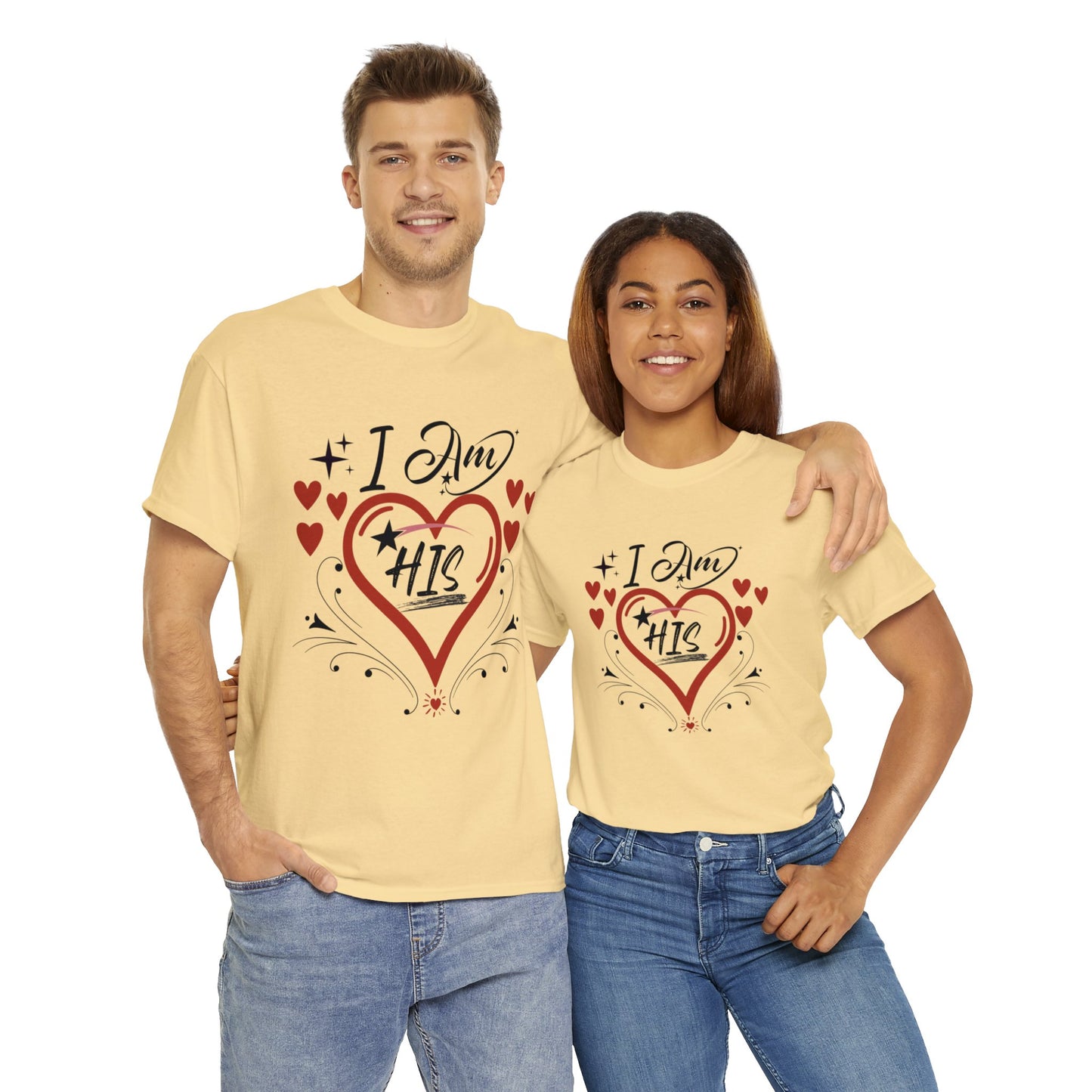 Valentine: I Am His1 - Unisex Heavy Cotton Tee