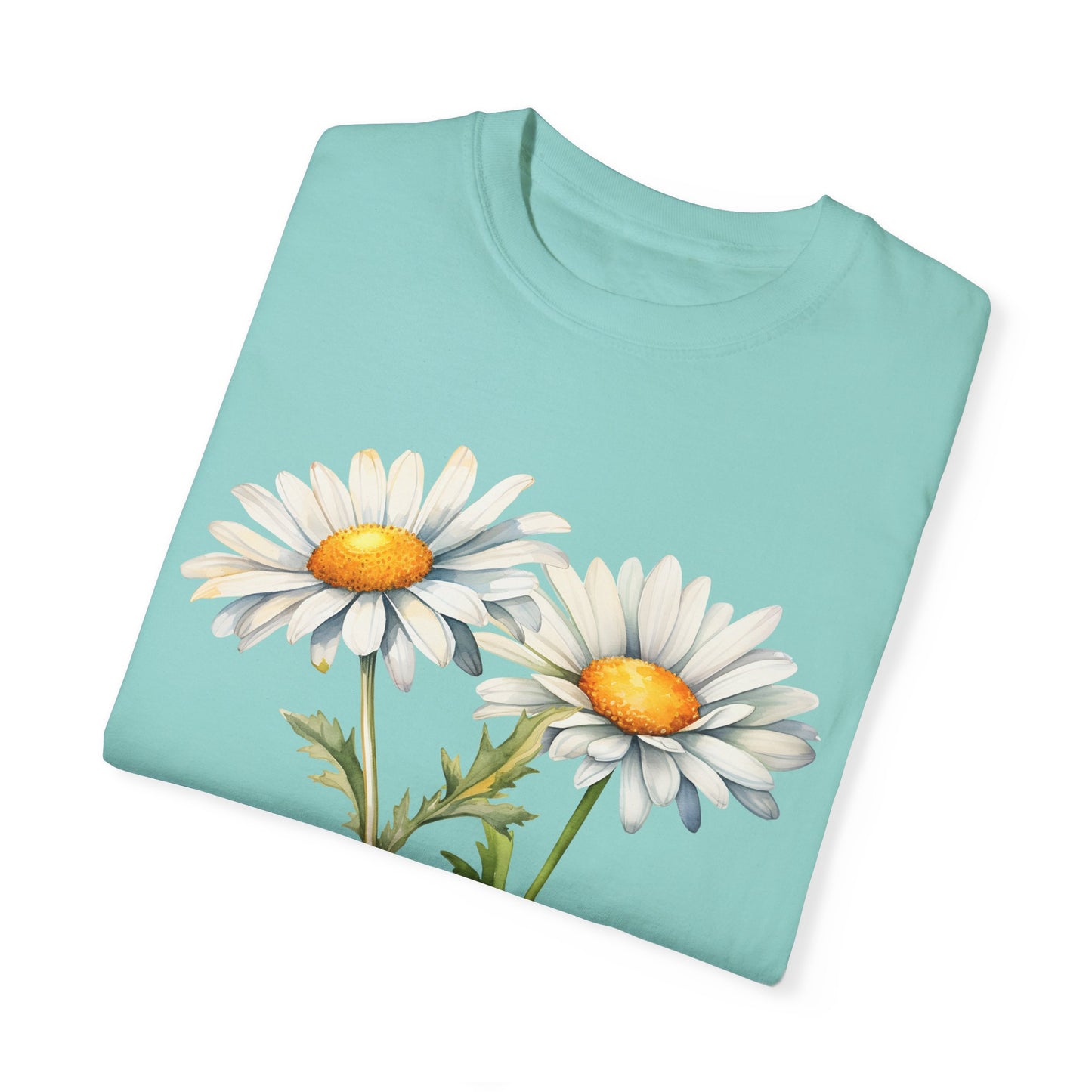 April Birth Flower "Daisy" - Unisex Garment-Dyed T-shirt