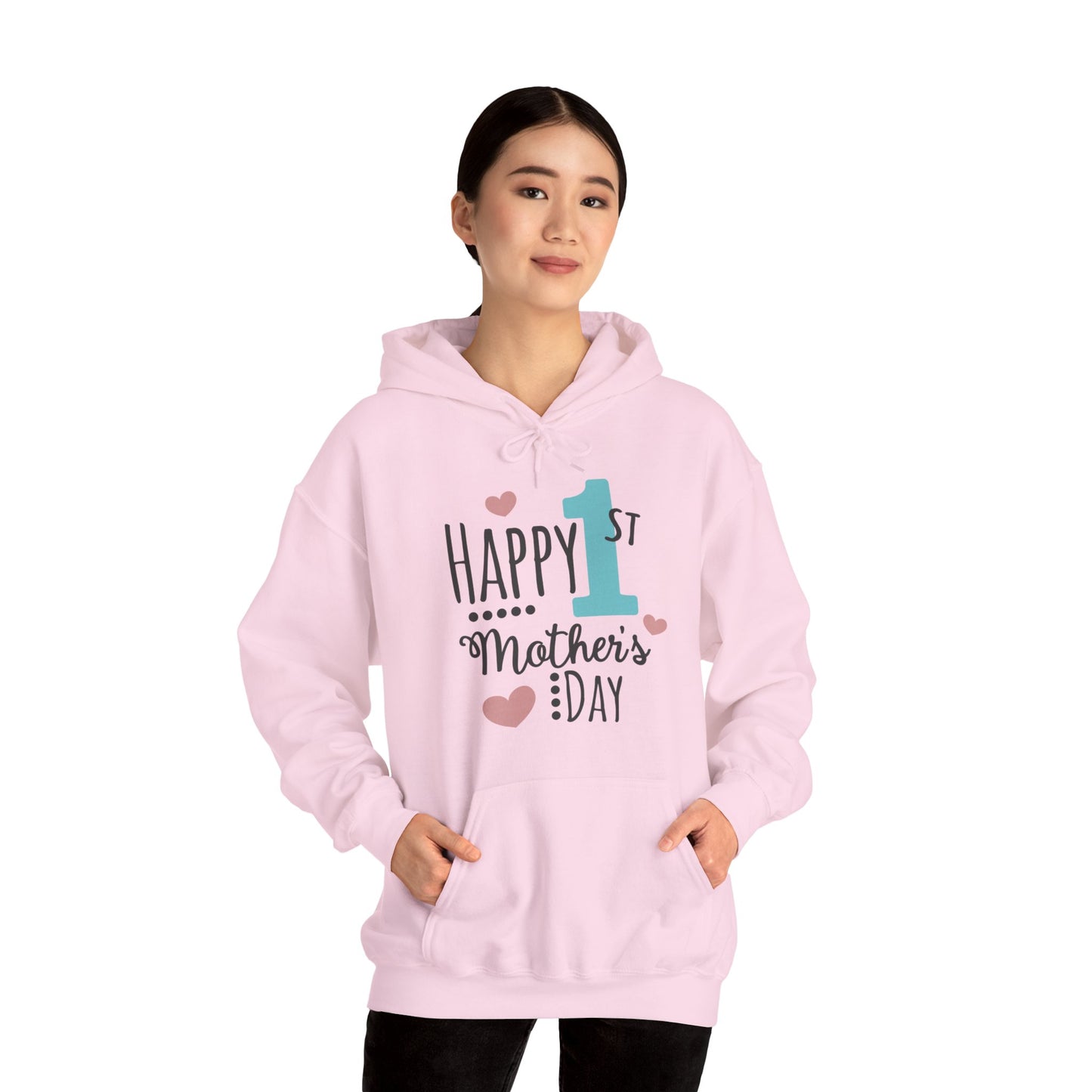 Happy 1st Mother's Day - Unisex Heavy Blend™ Hooded Sweatshirt