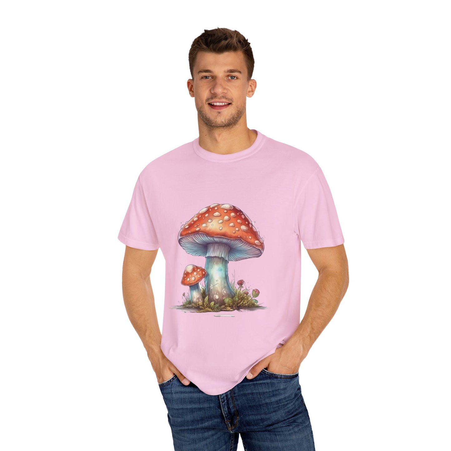 Fantasy Mushroom-27: Unisex Garment-Dyed T-shirt