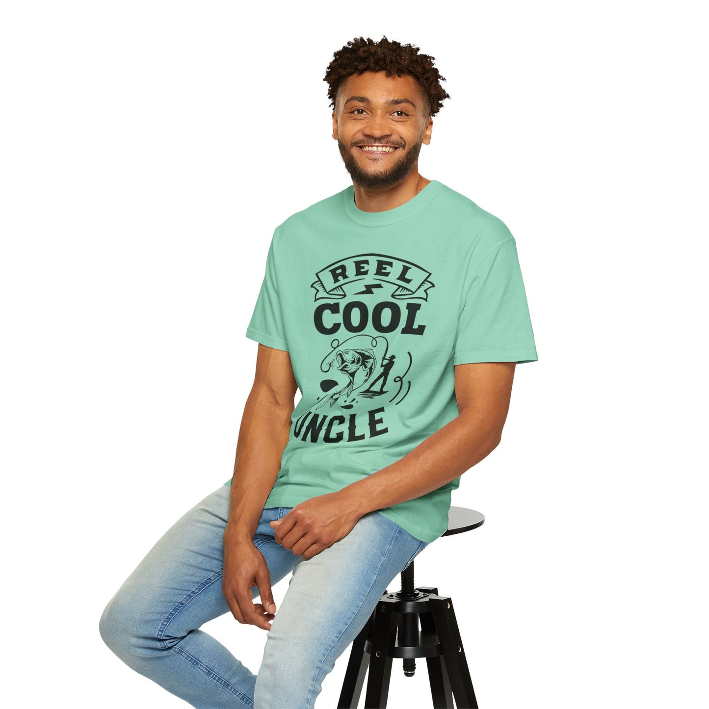 Reel cool uncle: Unisex Garment-Dyed T-shirt