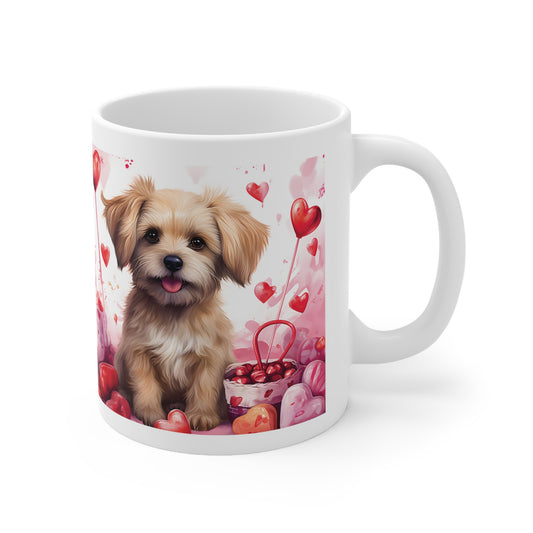 Valentine's Dog: Ceramic Mug 11oz