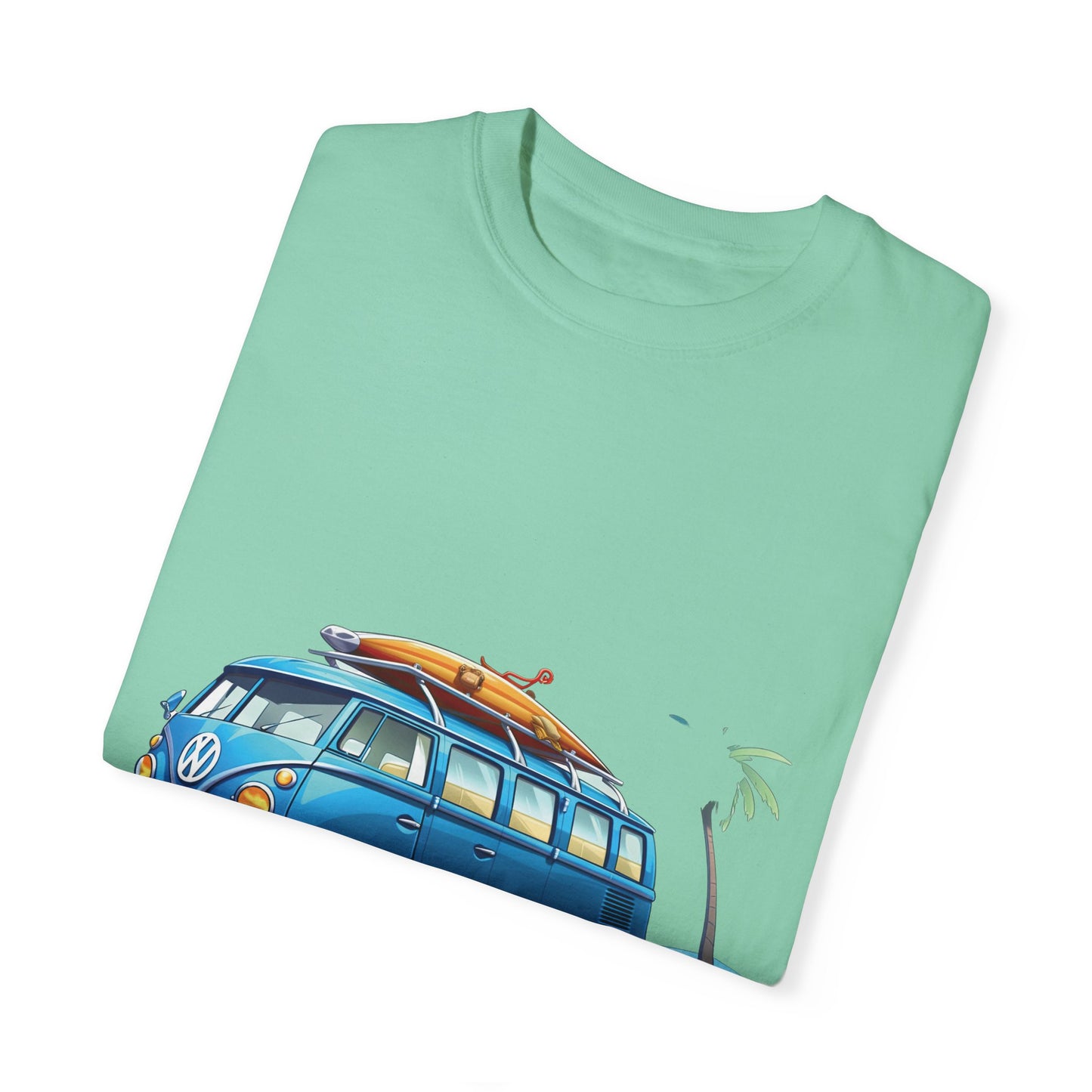 Retro Surf Van: Unisex Garment-Dyed T-shirt