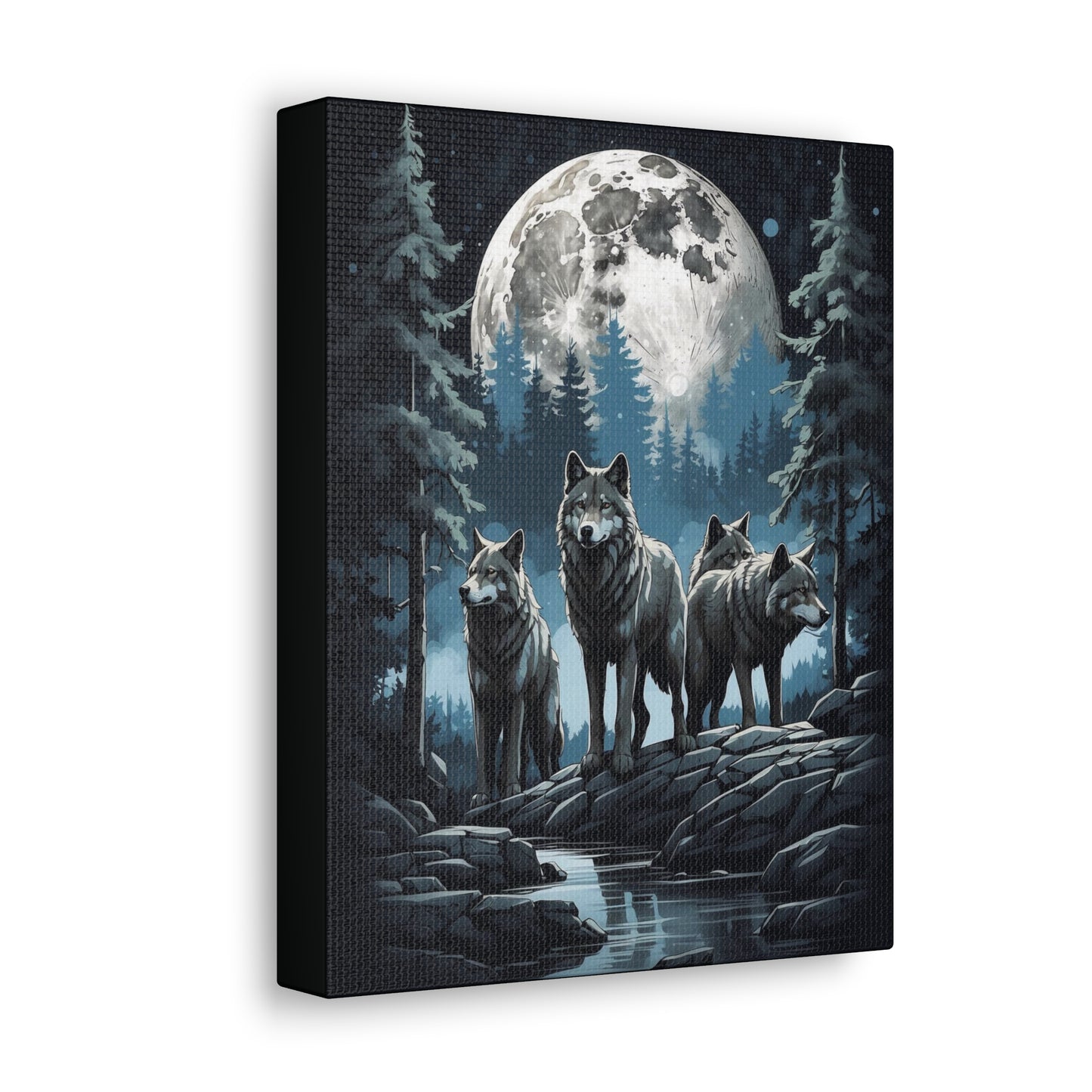 Wolf Pack: Canvas Gallery Wraps