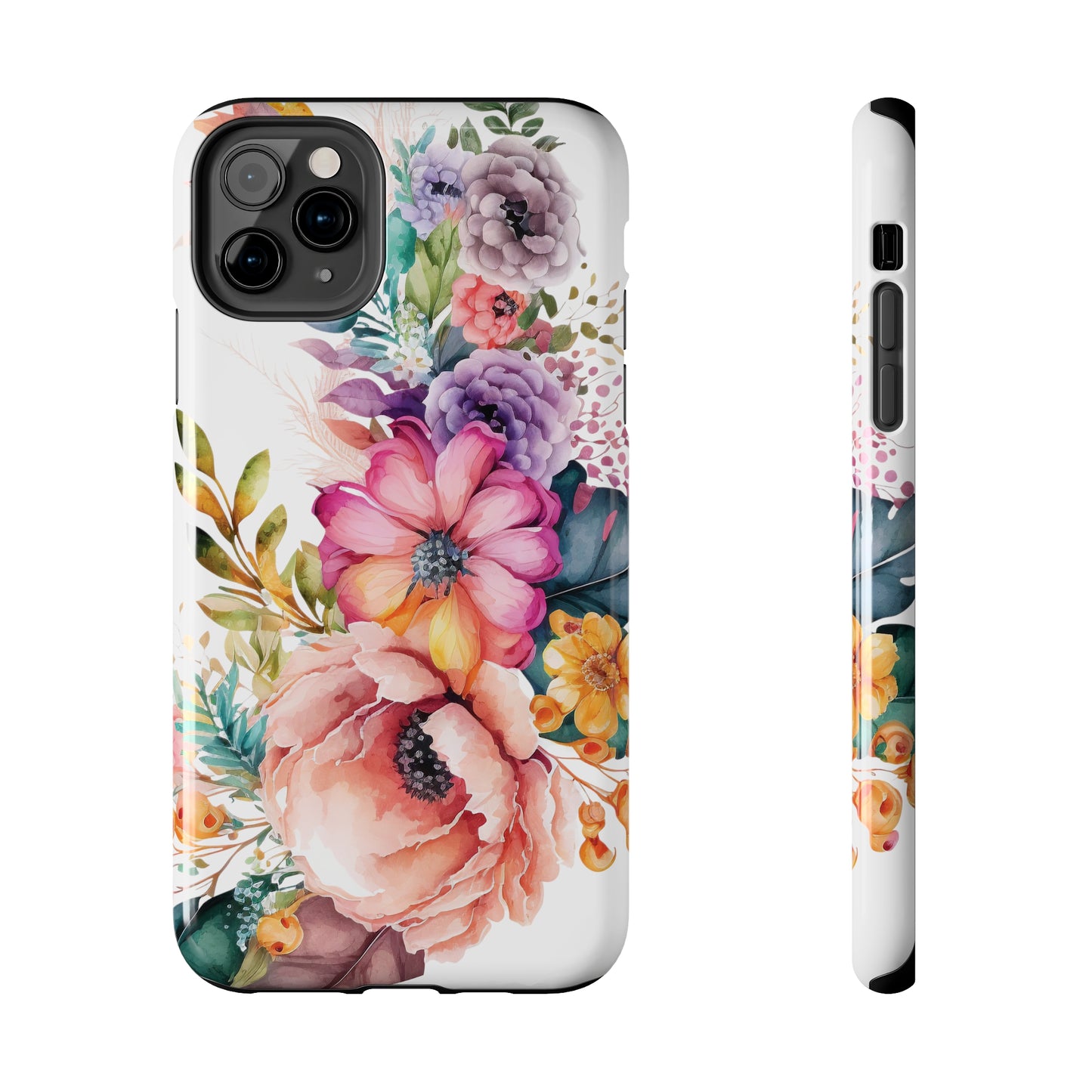 Tough Phone Cases: Watercolor Flower