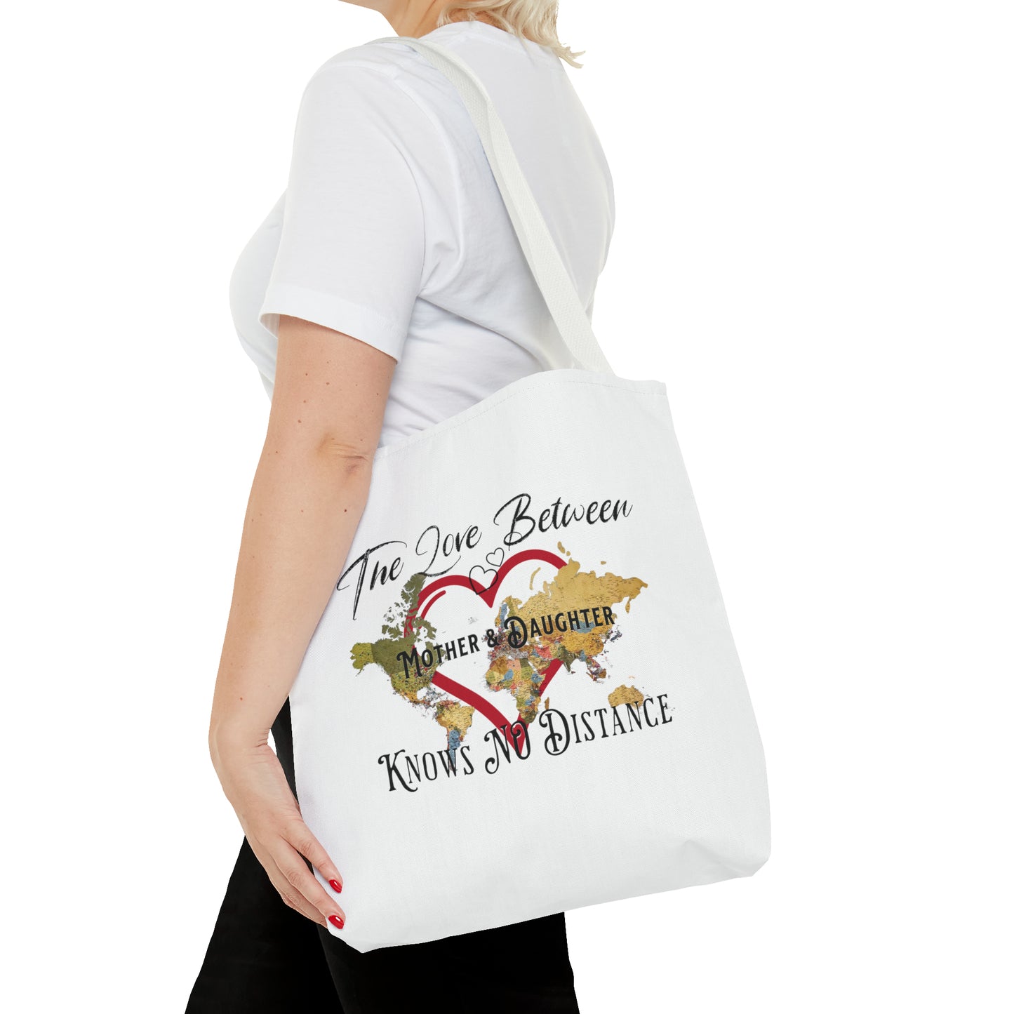 The love between mother and daughter knows no distance - Tote Bag (AOP)