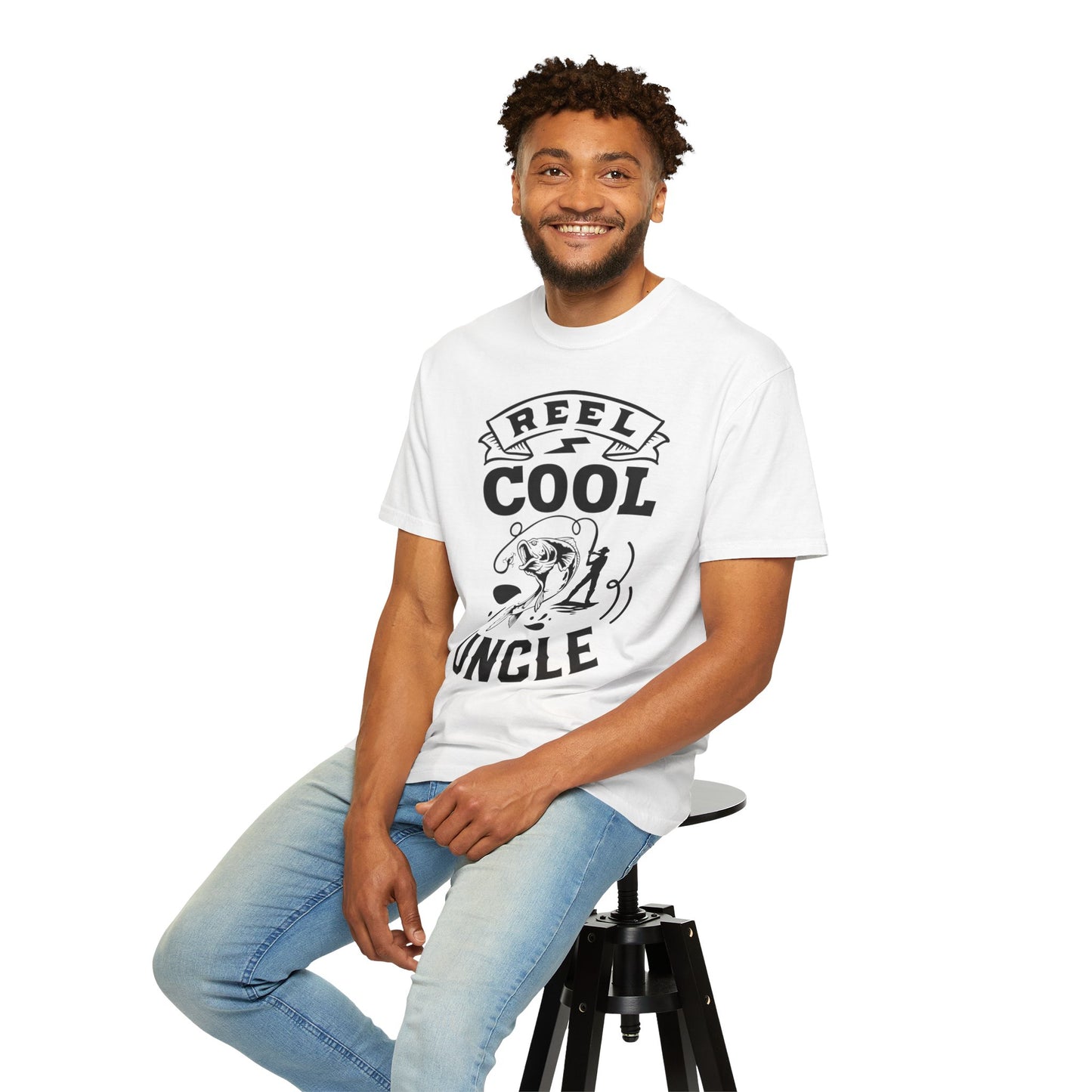 Reel cool uncle: Unisex Garment-Dyed T-shirt